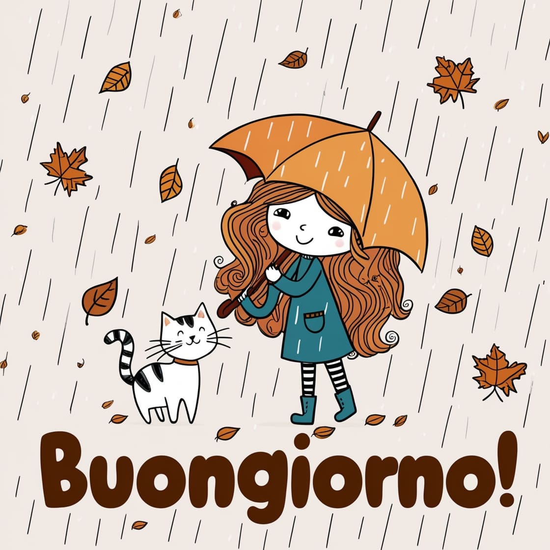 immagine buongiorno pioggia