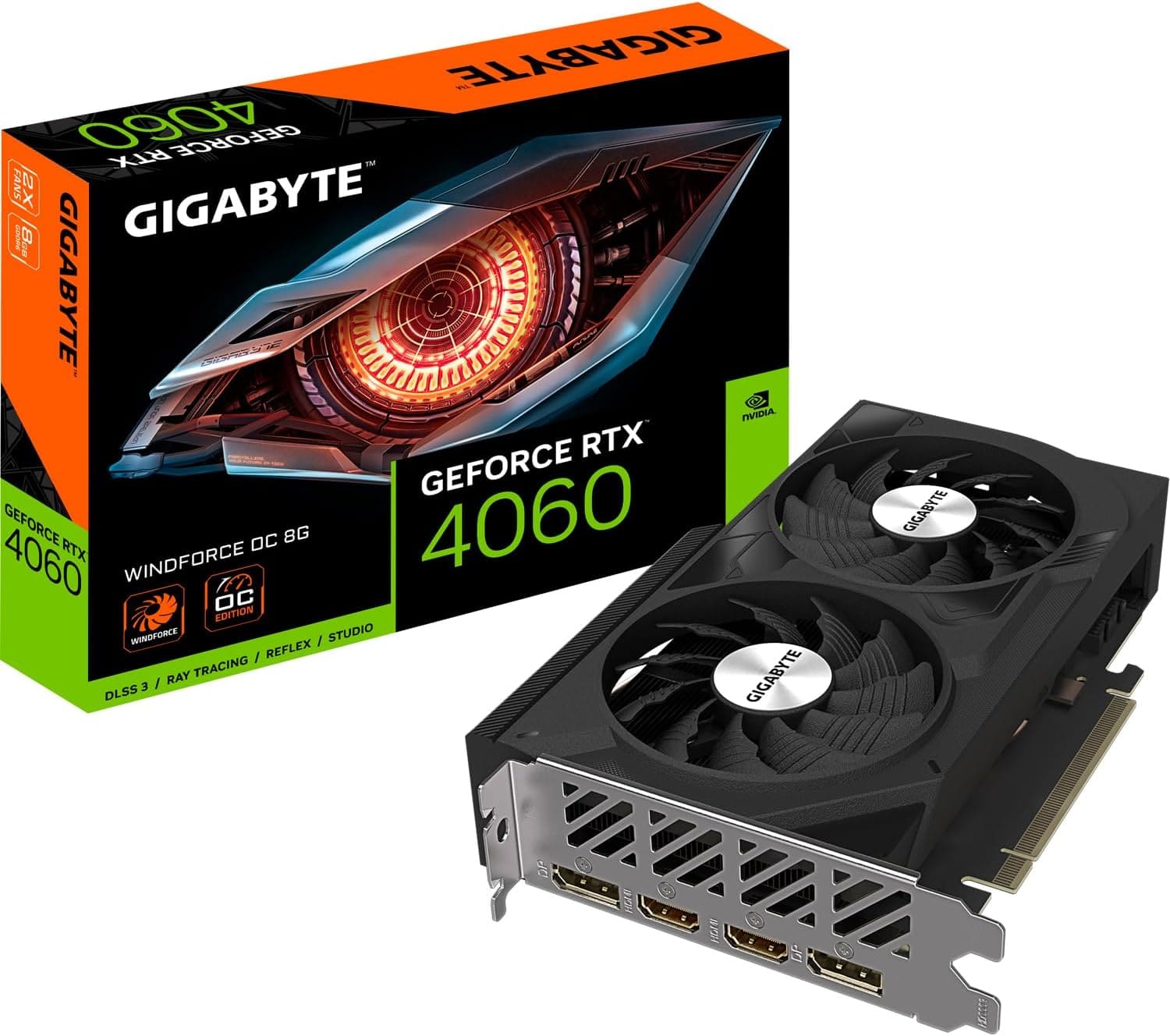 Gigabyte NVIDIA GeForce RTX 4060 WINDFORCE OC 8GB scheda grafica