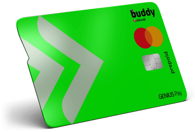 Carta prepagata Genius Pay di UniCredit Buddy