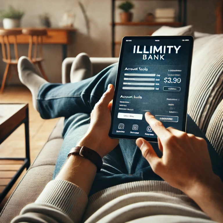 Gestione del conto Illimity Premium da tablet in un ambiente domestico